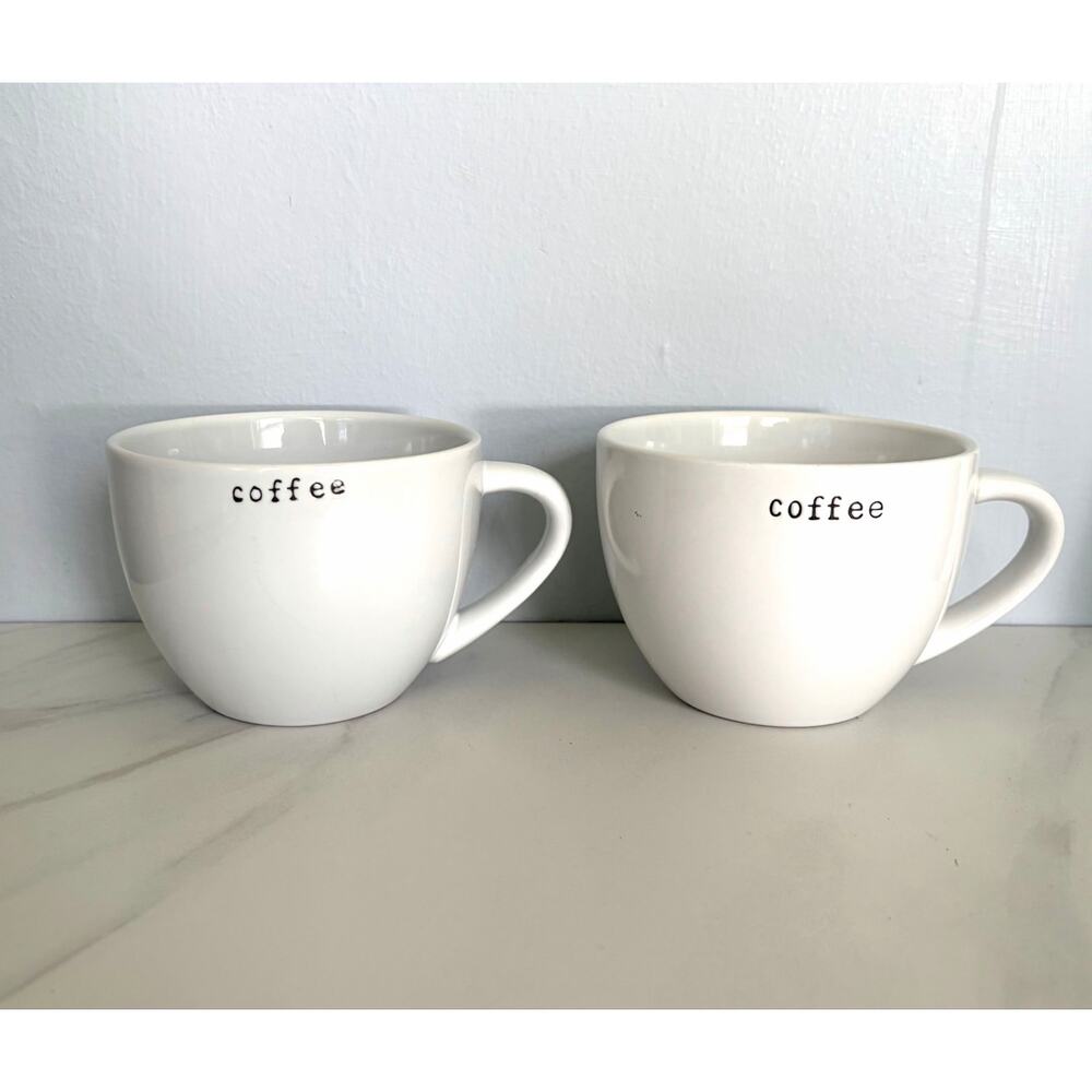 2 Crate & Barrel Coffee Mugs
